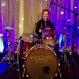 Keeping time with the Reel Time Drummer, rock ceilidh
